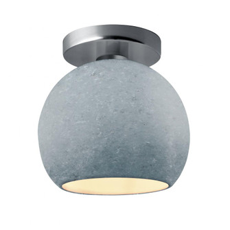 Medium Globe Semi-Flush (254|CER-6353-CONC-NCKL)