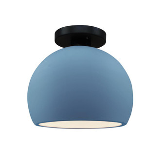 Small Globe Semi-Flush (254|CER-6350-SKBL-MBLK)