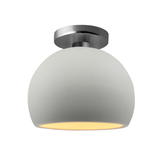 Small Globe Semi-Flush (254|CER-6350-MTGD-NCKL-LED1-700)