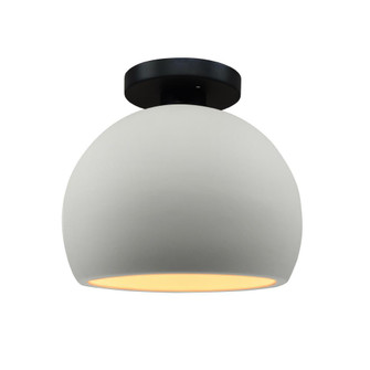Small Globe Semi-Flush (254|CER-6350-MTGD-MBLK-LED1-700)