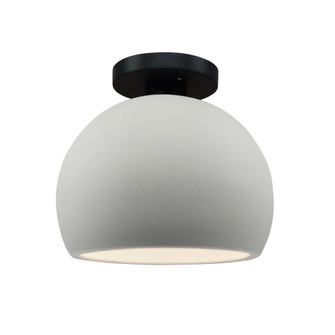Small Globe Semi-Flush (254|CER-6350-MAT-MBLK-LED1-700)