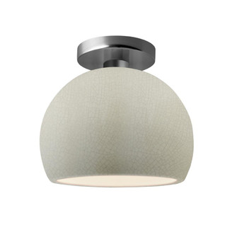 Small Globe Semi-Flush (254|CER-6350-CRK-NCKL-LED1-700)