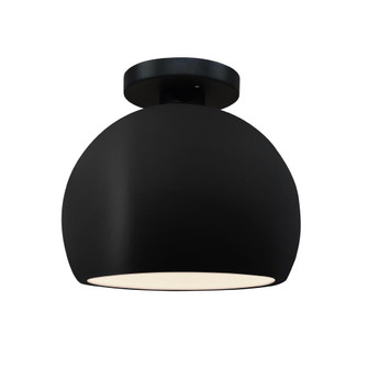 Small Globe Semi-Flush (254|CER-6350-CRB-MBLK-LED1-700)
