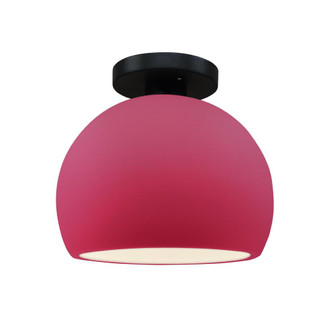 Small Globe Semi-Flush (254|CER-6350-CRSE-MBLK)