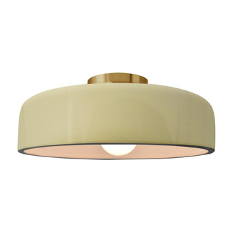 Large Spire Semi-Flush (254|CER-6345-VAN-BRSS)