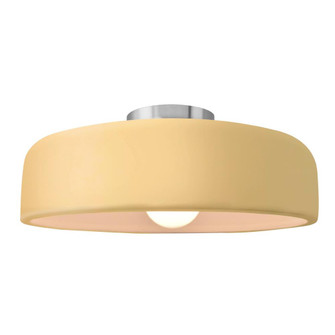 Large Spire Semi-Flush (254|CER-6345-MYLW-NCKL)