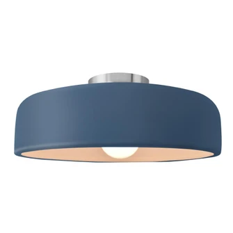 Large Spire Semi-Flush (254|CER-6345-MID-NCKL)