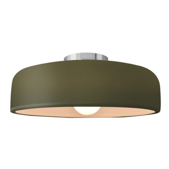 Large Spire Semi-Flush (254|CER-6345-MGRN-NCKL)