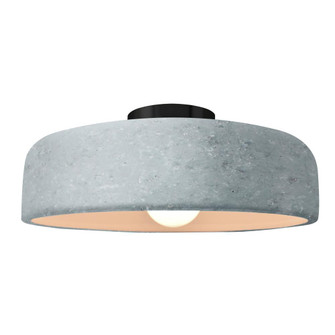Large Spire Semi-Flush (254|CER-6345-CONC-MBLK-LED1-700)