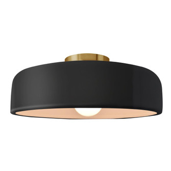 Large Spire Semi-Flush (254|CER-6345-BLK-BRSS)