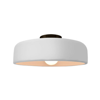 Medium Spire Semi-Flush (254|CER-6343-WTWT-MBLK)