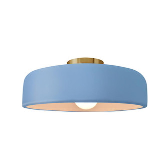 Medium Spire Semi-Flush (254|CER-6343-SKBL-BRSS-LED1-700)