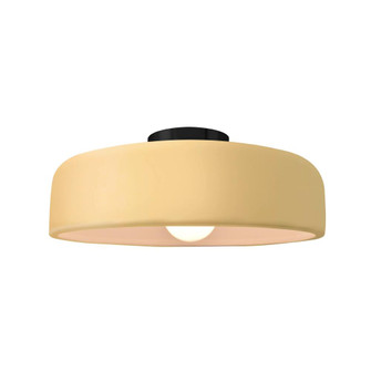 Medium Spire Semi-Flush (254|CER-6343-MYLW-MBLK-LED1-700)