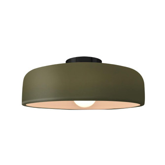 Medium Spire Semi-Flush (254|CER-6343-MGRN-MBLK-LED1-700)