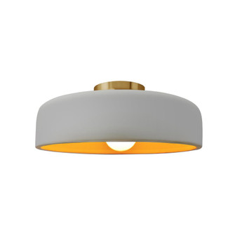Medium Spire Semi-Flush (254|CER-6343-MTGD-BRSS)