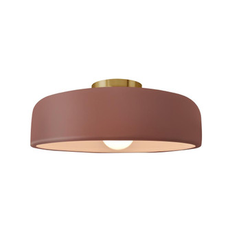 Medium Spire Semi-Flush (254|CER-6343-CLAY-BRSS-LED1-700)