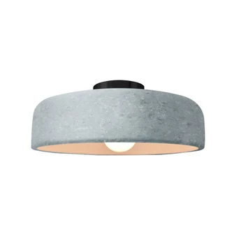 Medium Spire Semi-Flush (254|CER-6343-CONC-MBLK)