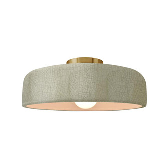 Medium Spire Semi-Flush (254|CER-6343-CKC-BRSS)