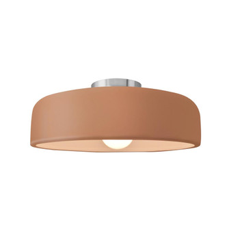 Medium Spire Semi-Flush (254|CER-6343-ADOB-NCKL-LED1-700)