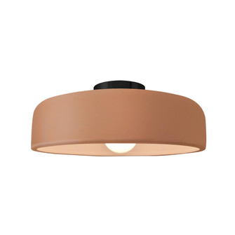 Medium Spire Semi-Flush (254|CER-6343-ADOB-MBLK-LED1-700)