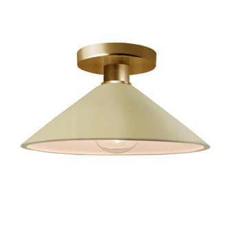 Flare Semi-Flush (254|CER-6330-VAN-BRSS)