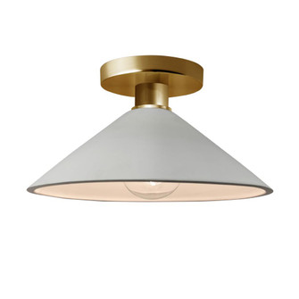 Flare Semi-Flush (254|CER-6330-MAT-BRSS-LED1-700)