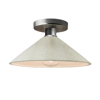 Flare Semi-Flush (254|CER-6330-CRK-NCKL-LED1-700)