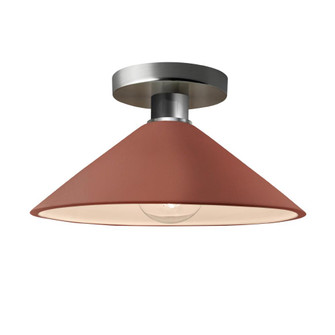 Flare Semi-Flush (254|CER-6330-CLAY-NCKL-LED1-700)