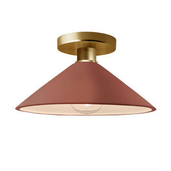 Flare Semi-Flush (254|CER-6330-CLAY-BRSS)