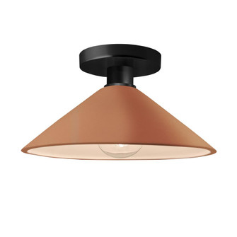 Flare Semi-Flush (254|CER-6330-ADOB-MBLK-LED1-700)