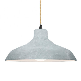 Large Loft 1-Light Pendant (254|CER-6265-CONC-MBLK-BEIG-TWST-LED1-700)