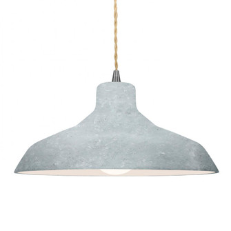 Large Loft 1-Light Pendant (254|CER-6265-CONC-NCKL-BEIG-TWST)