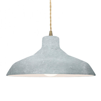 Large Loft 1-Light Pendant (254|CER-6265-CONC-ABRS-BEIG-TWST)