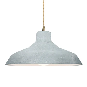 Large Loft 1-Light Pendant (254|CER-6265-CONC-ABRS-BEIG-TWST)