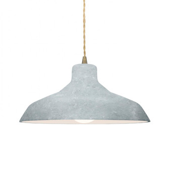 Medium Loft 1-Light Pendant (254|CER-6263-CONC-ABRS-BEIG-TWST-LED1-700)