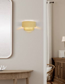 Tier ADA Pleated Wall Sconce (254|CER-5780-MYLW)