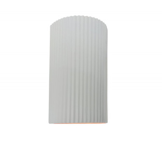 Large ADA Pleated Cylinder (254|CER-5745-WHT-LED1-1000)