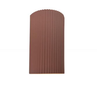 Large ADA Pleated Cylinder (254|CER-5745-CLAY)