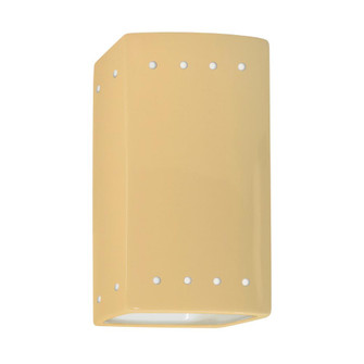 Small LED Rectangle w/ Perfs - Open Top & Bottom (Outdoor) (254|CER-0925W-MYLW-LED1-1000)
