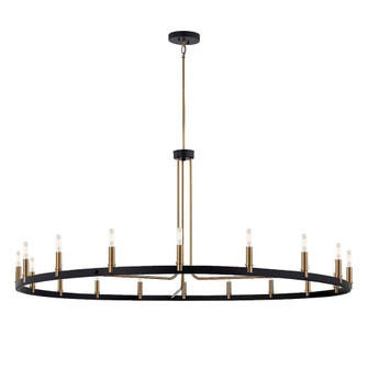 Clayton 60” 1-Tier 18-Light Chandelier (254|NSH-8046-MBBR)