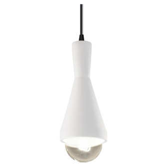 Erlen 1-Light Pendant (254|CER-6520-WHT-MBLK-BKCD-LED1-700)