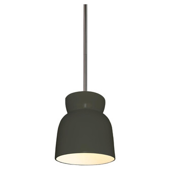 Large Hourglass LED Pendant (254|CER-6515-PWGN-NCKL-RIGID-LED1-700)