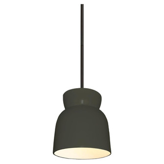 Large Hourglass LED Pendant (254|CER-6515-PWGN-MBLK-RIGID-LED1-700)