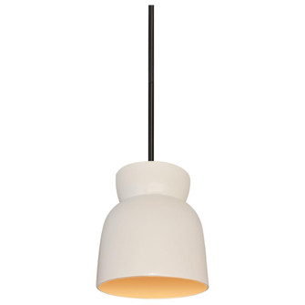 Large Hourglass LED Pendant (254|CER-6515-MTGD-MBLK-RIGID-LED1-700)