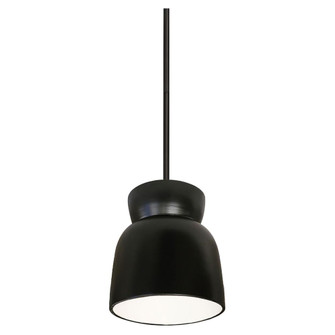 Large Hourglass LED Pendant (254|CER-6515-CRB-MBLK-RIGID-LED1-700)