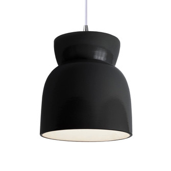 Large Hourglass LED Pendant (254|CER-6515-BLK-CROM-RIGID-LED1-700)