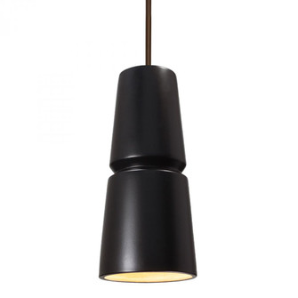 Small Cone 1-Light Pendant (254|CER-6430-CRB-DBRZ-RIGID)