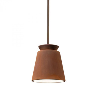 Small Trapezoid Pendant (254|CER-6425-RRST-DBRZ-RIGID)