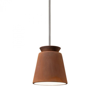 Small Trapezoid LED Pendant (254|CER-6425-RRST-CROM-RIGID-LED1-700)