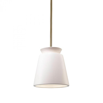 Small Trapezoid LED Pendant (254|CER-6425-MAT-ABRS-RIGID-LED1-700)